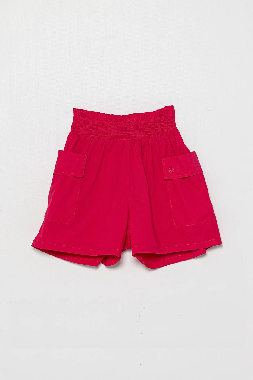 Pantaloncini Bermuda United Colors Of Benetton In Misto Lino – Morbidi, Con Logo Ricamato, Per Bambini E Ragazzi