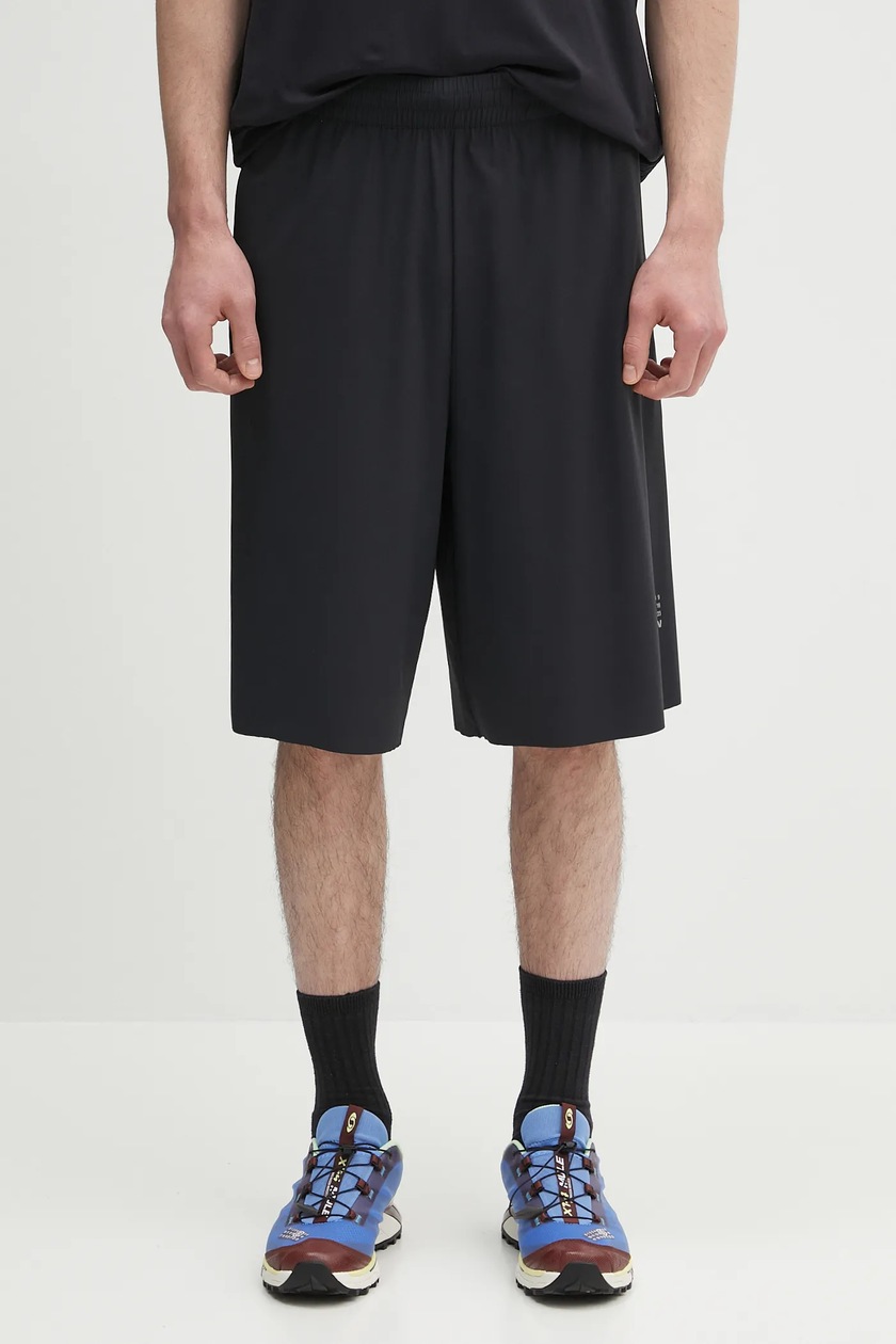 KSUBI denim shorts anti short men's black color MPS24WA019