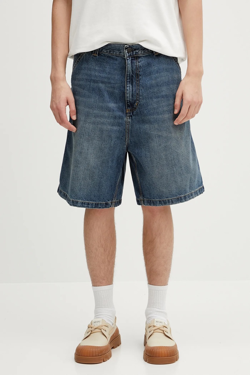 NEIGHBORHOOD denim shorts denim painter short pants blue color