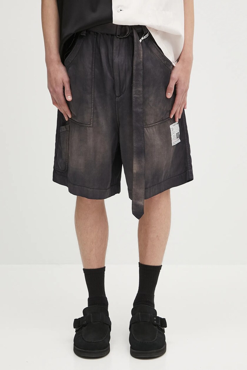 Human Made cotton shorts Skater Shorts gray color HM27PT021