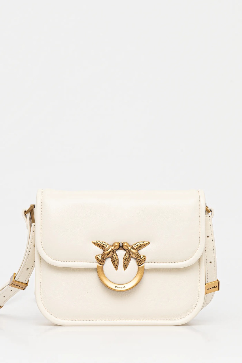 PINKO 105211A2LDZ99 関税送料込 Pudełkowa torebka z wytłoczonym logo Pinko -> Kup Online