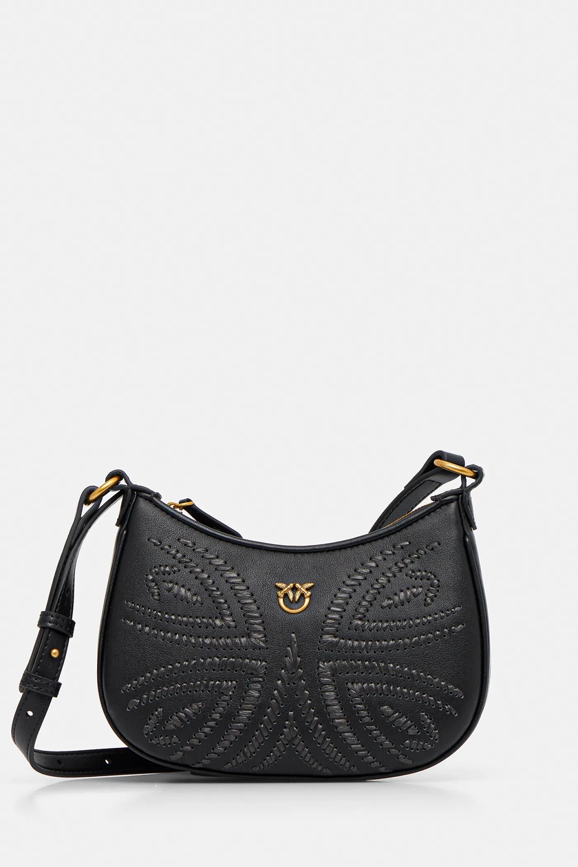 Pinko torebka skórzana kolor czarny 102802 A1W8 | Answear.com