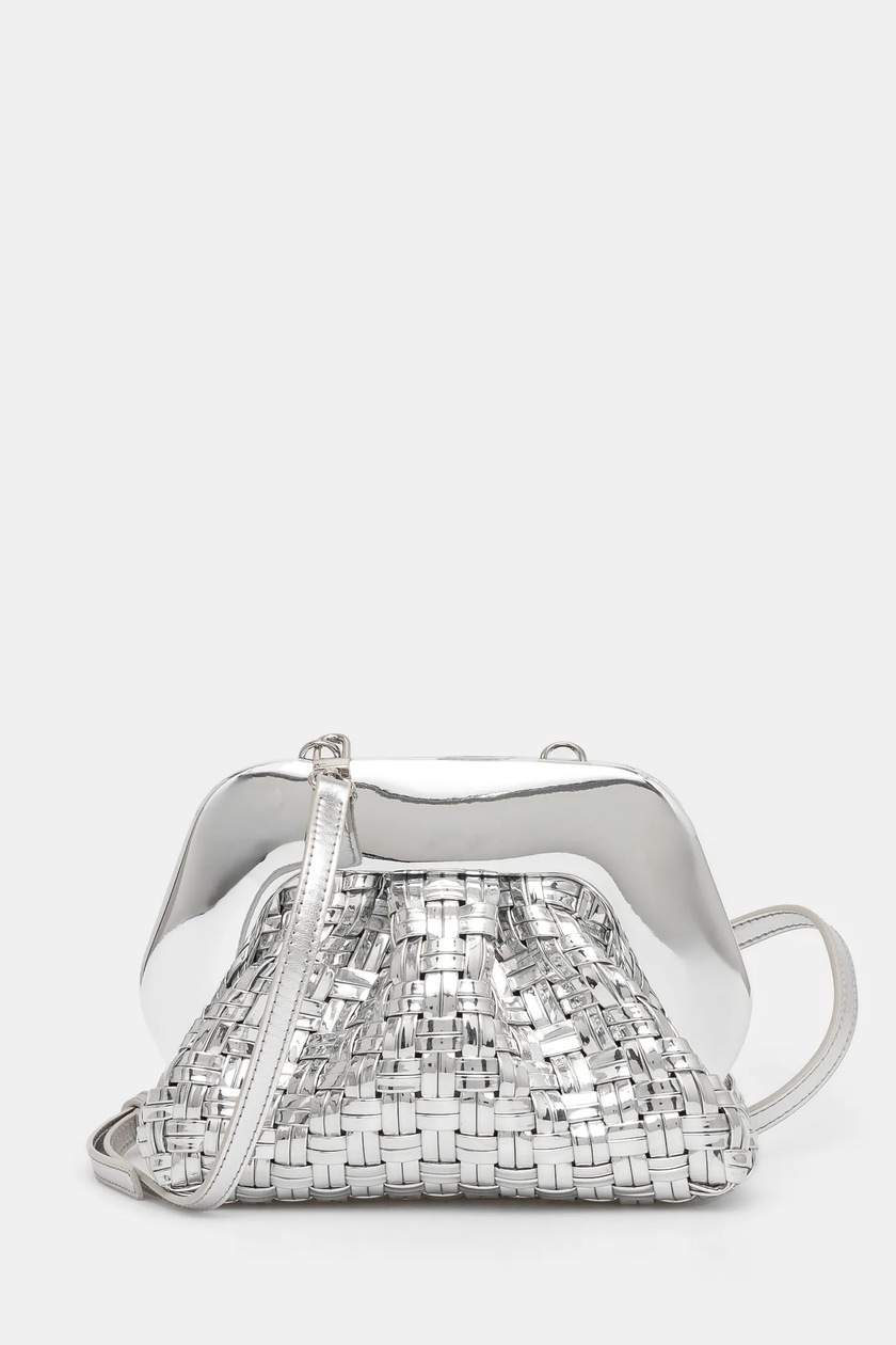 Pochette Argento Pochette Eleganti Dorate Borsa In Maglia Di