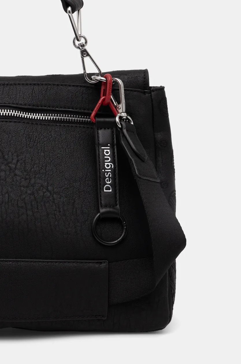 Borsa A Mano Desigual DEJAVU POSADAS Donna In Pelle Con Mandala In Rilievo - Chiusura A Zip E Tasca Frontale - Foto 2