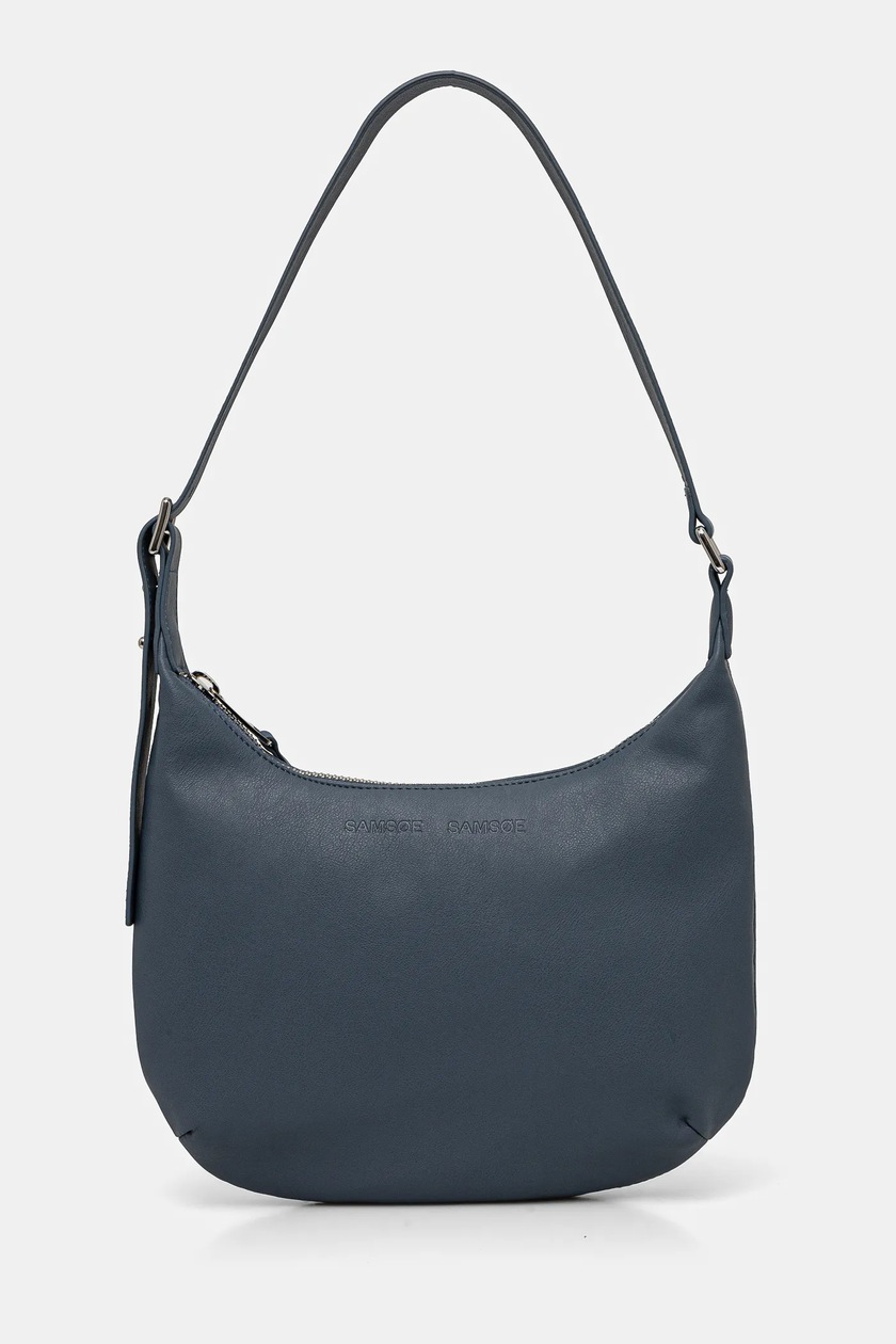 Marine Serre denim handbag Moon Laser Denim Futura Mini blue color