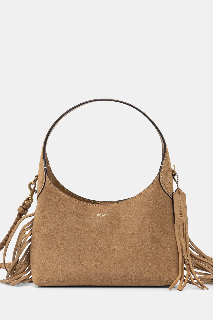 ASOS DESIGN – Czekoladowa zamszowa torba typu tote z