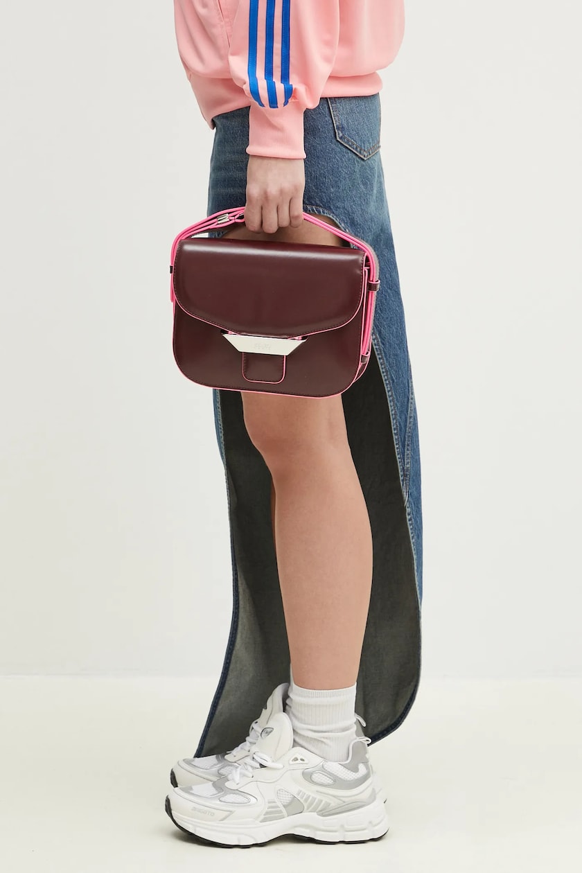 Coach leather handbag maroon color at PRM US Coach leather handbag maroon color at PRM US
