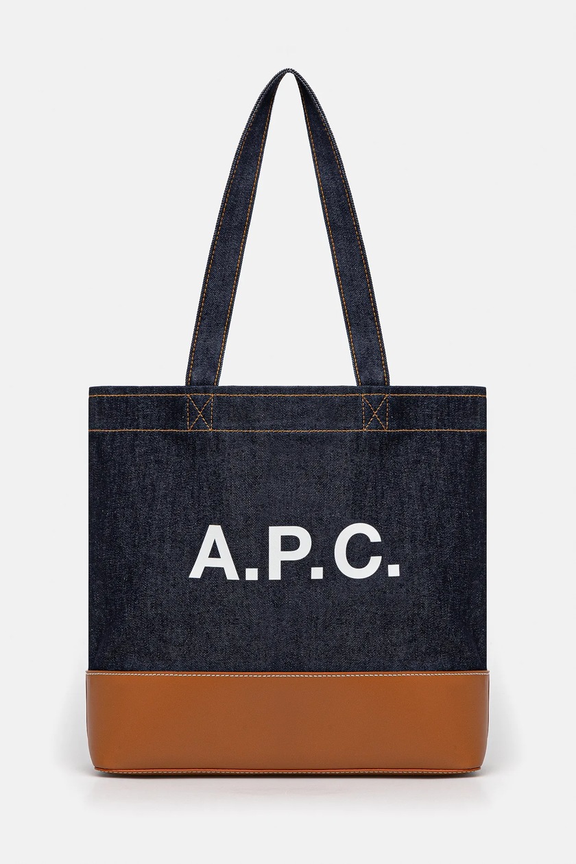 ☆A.P.C.☆ Lou Tote Bag Navy Check COGZXM61442IAK COGZXM6144 MUSINSA | A.P.C. Lou Tote Bag - Navy Check / COGZXM61442IAK