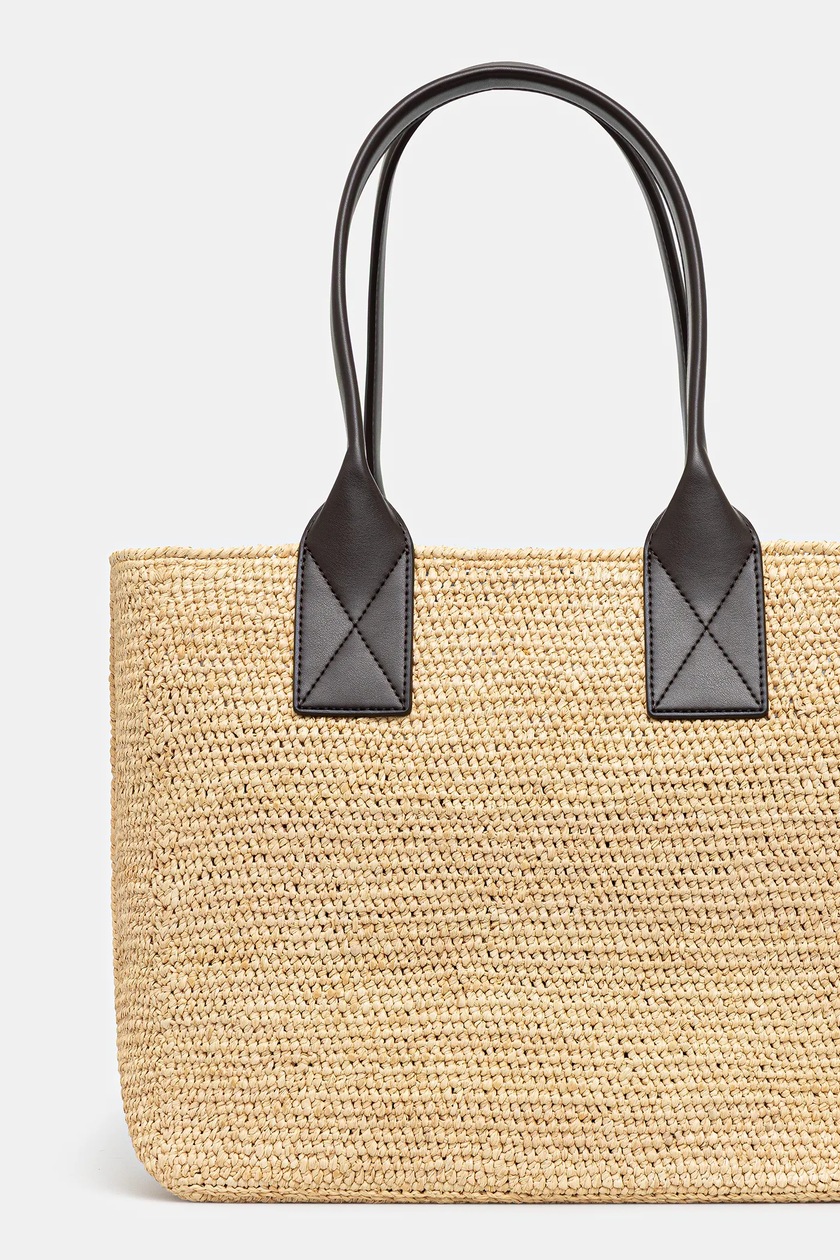 GANNI handbag Easy Shopper Medium Raffia PRM EU
