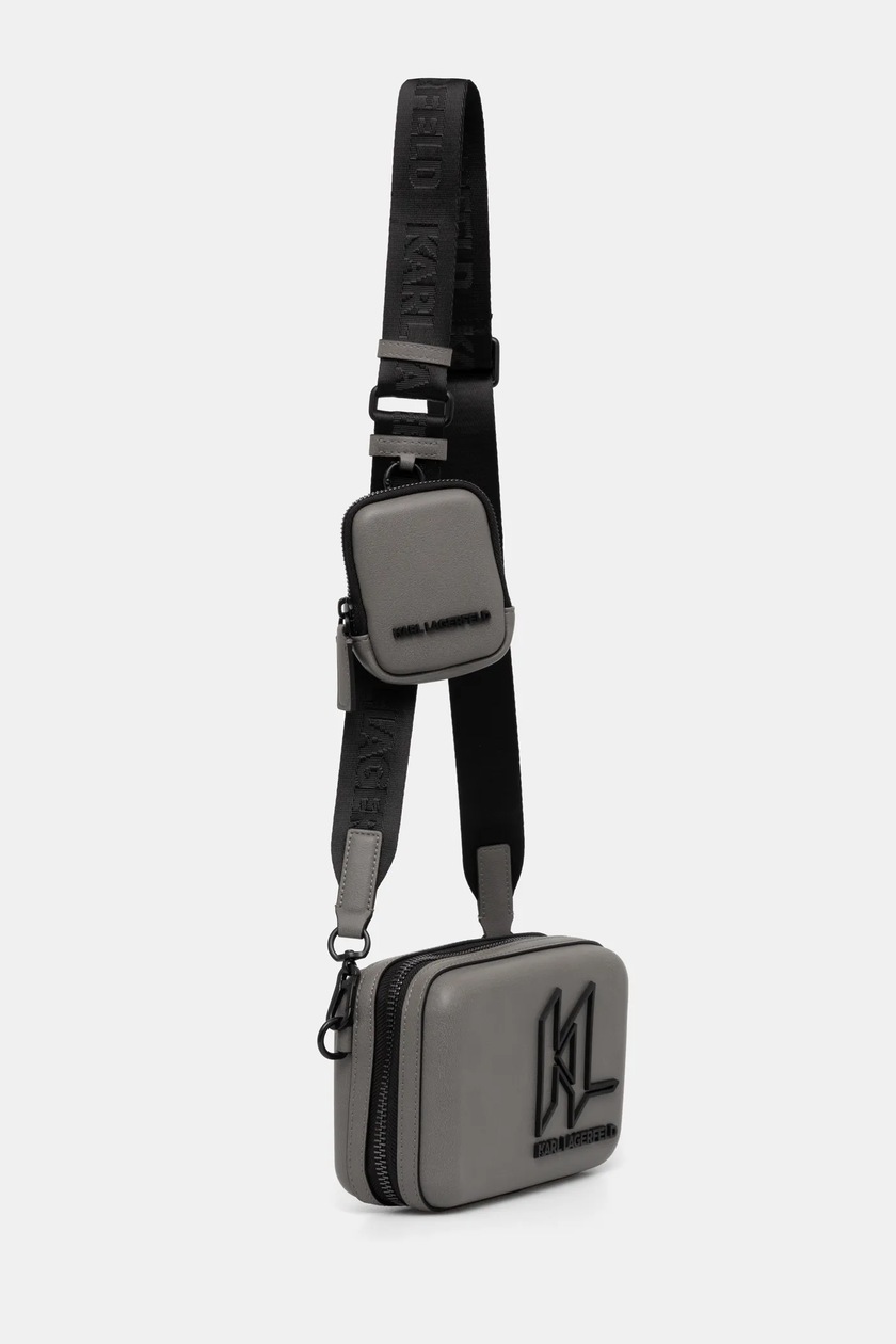 Karl Lagerfeld borseta K/MONOGRAM culoarea gri, A1M30114
