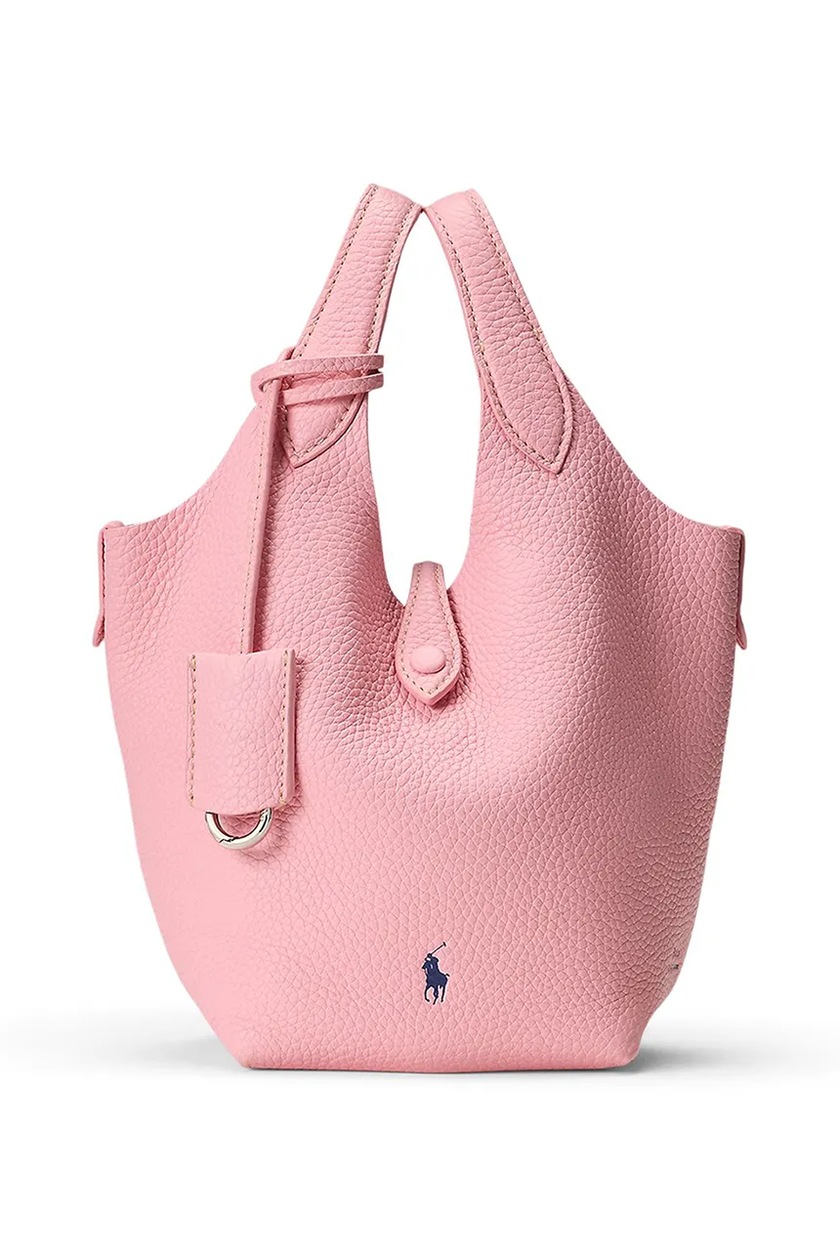 【国内正規総代理店アイテム】 handbag leather Lauren Ralph Polo Crossbody color pink バッグ