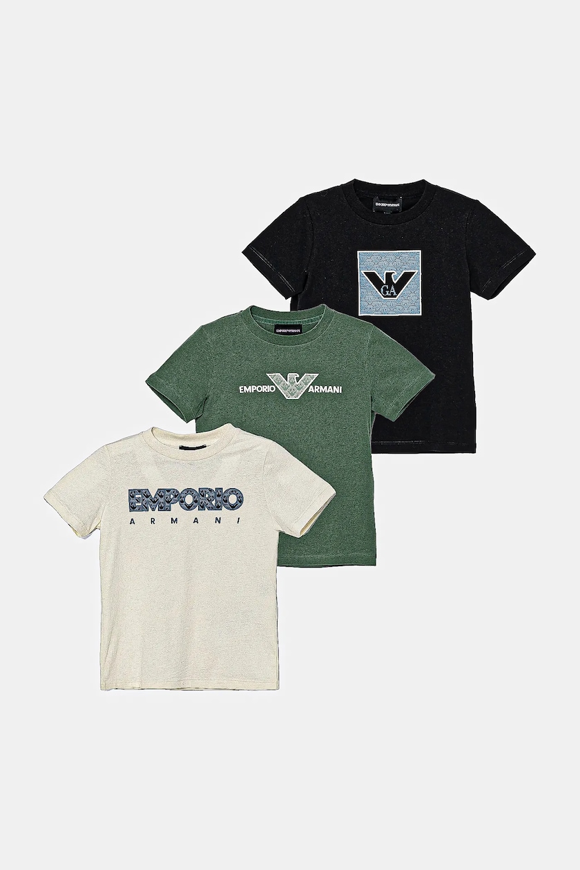 Emporio Armani t-shirt in cotone per bambini pacco da