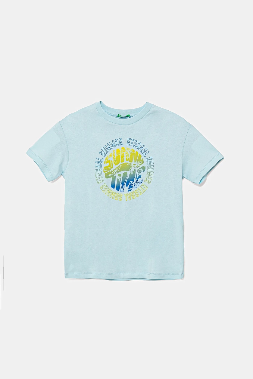 T-Shirt United Colors Of Benetton Per Bambini E Ragazzi - Cotone 100% Comodo E Stiloso - Foto 4