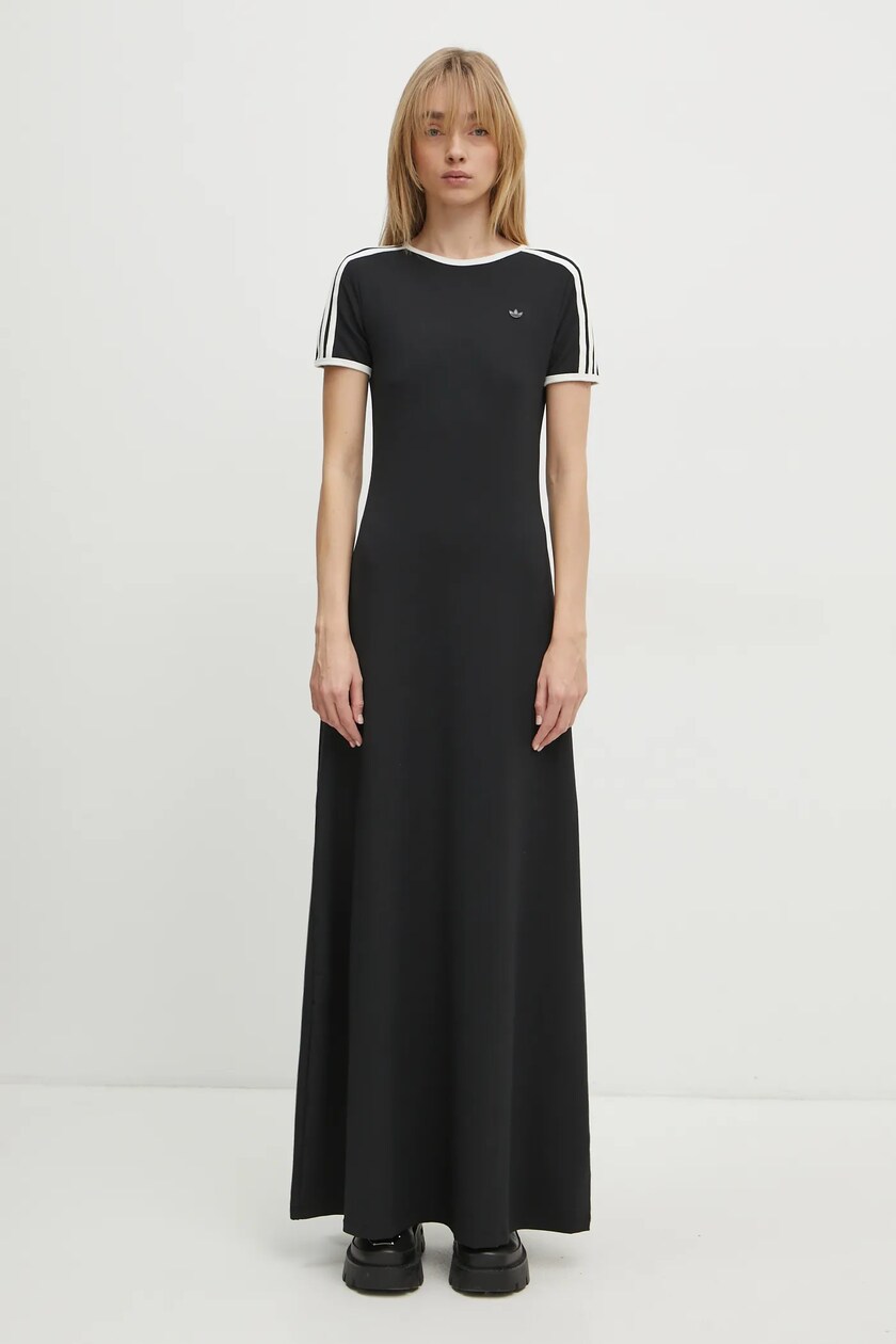 adidas SATIN DRESS DKBLUE （アディダス サテン ドレス-ブルー