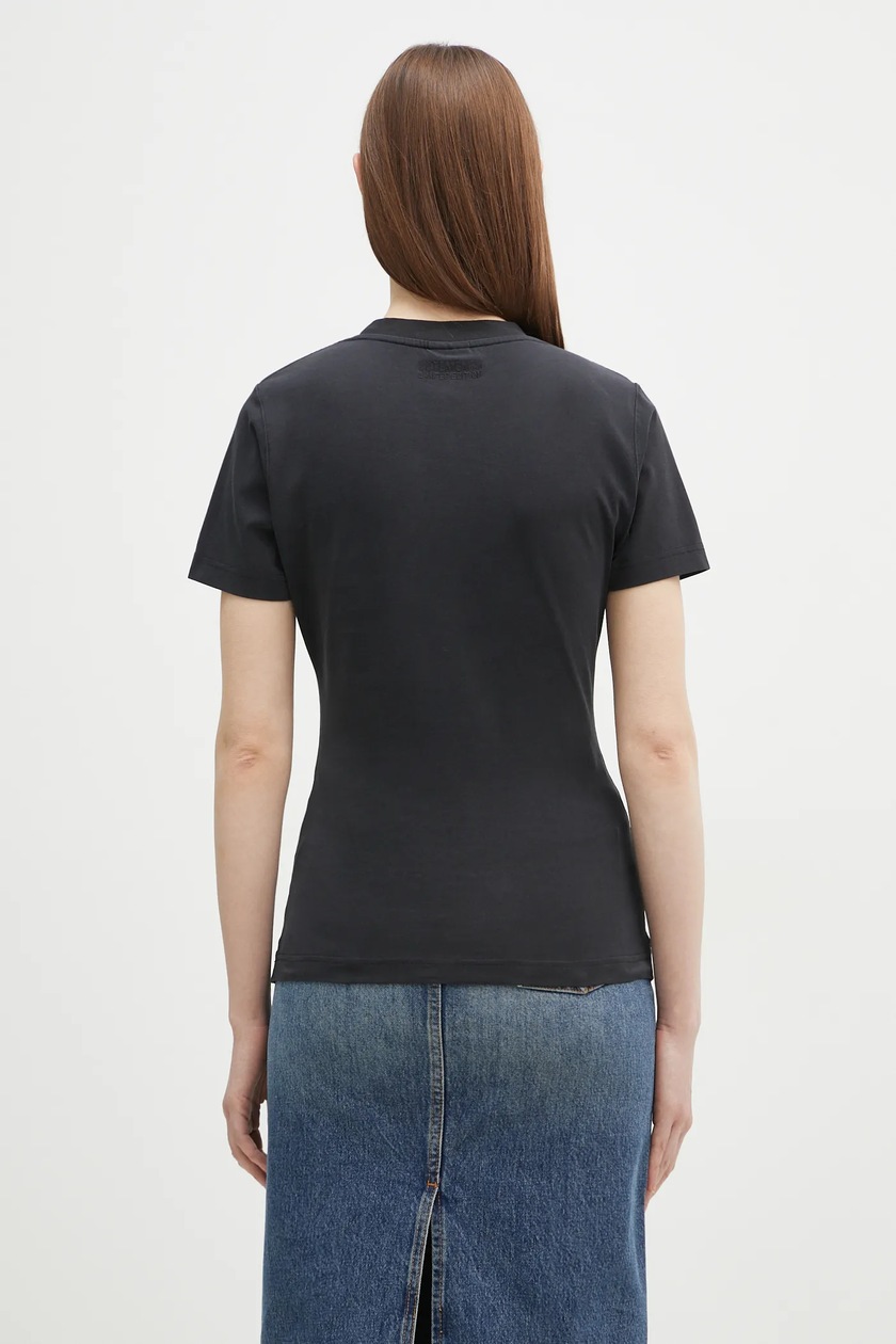 【VETEMENTS】ブラックI'm Perfect You AdjustレギュラーTシャツ VETEMENTS - Unisex I'M Perfect You Adjust Regular T-shirt