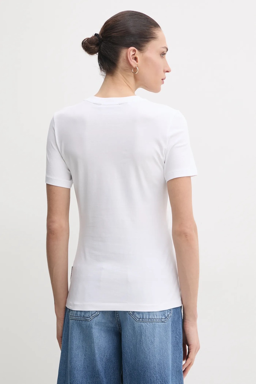 Tシャツ・カットソー JUST CAVALLI Woman T-Shirt White 76PAHE13CJ112 LD0 Just Cavalli T-shirt for Women SS25 | GIGLIO.COM