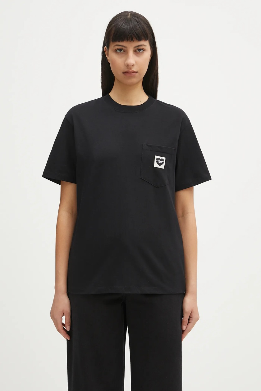 Tシャツ・カットソー Carhartt SS25 'WIP' T-shirt (I034646 2Y2XX) Carhartt WIP Chase T-Shirt | GREY HEATHER/GOLD | SVD
