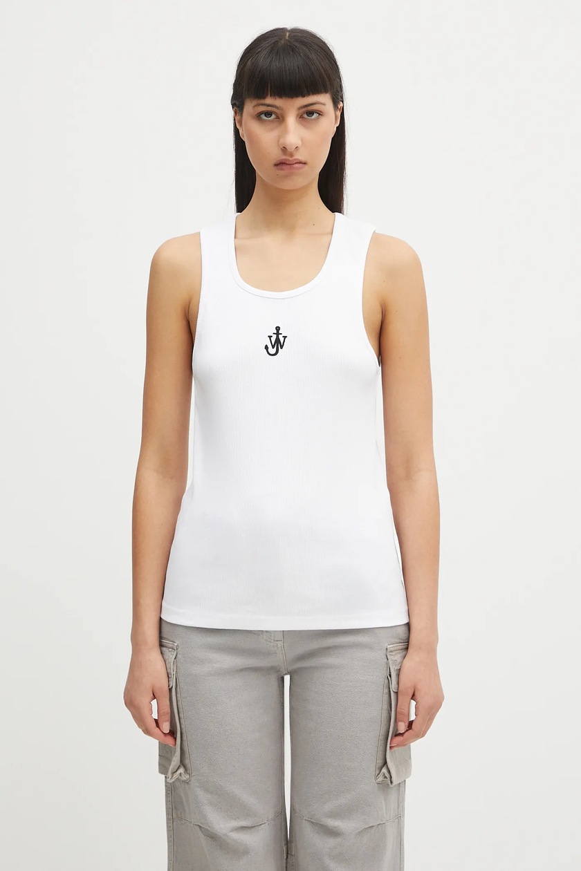adidas Originals top Trefoil Tank women's white color IP0679