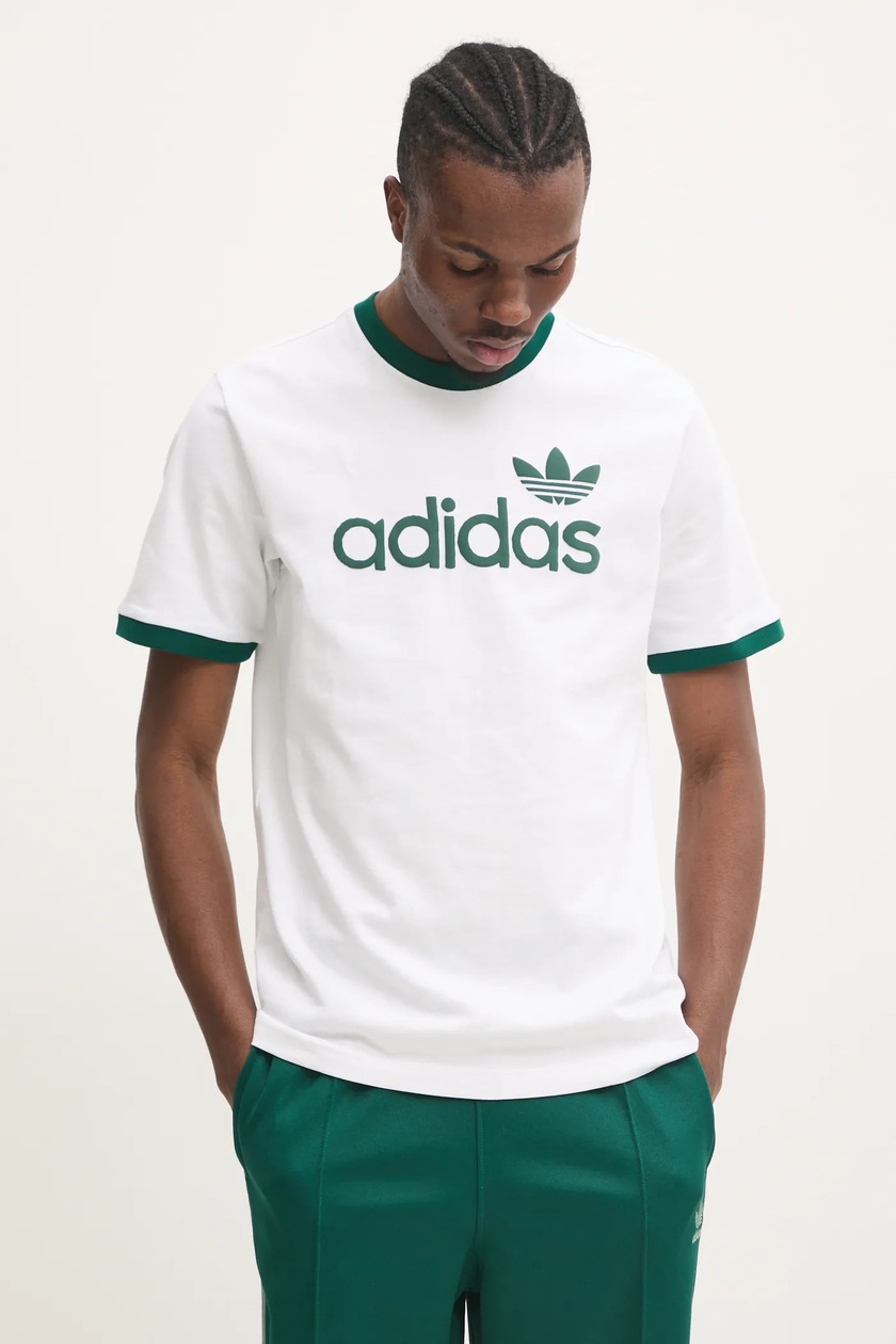 adidas Originals cotton t-shirt SIMPLE TEE men's white color