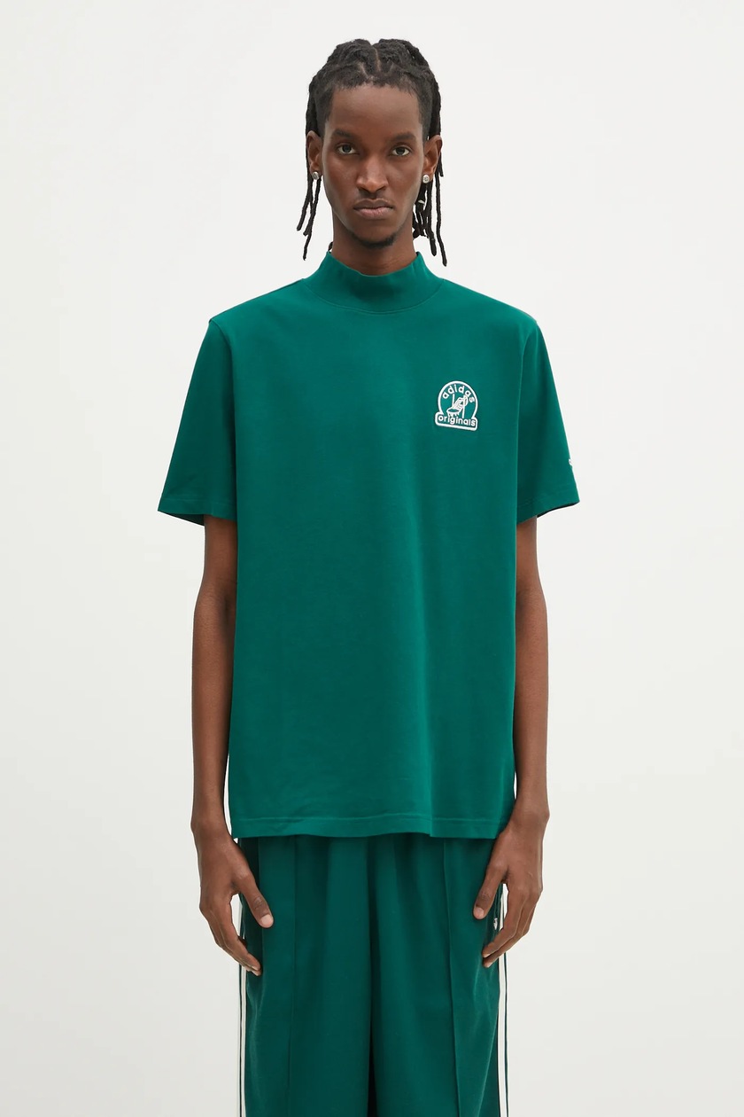 ★adidas★ striped tee tech green KB8357 adidas Originals cotton t-shirt Stripe Tee green color