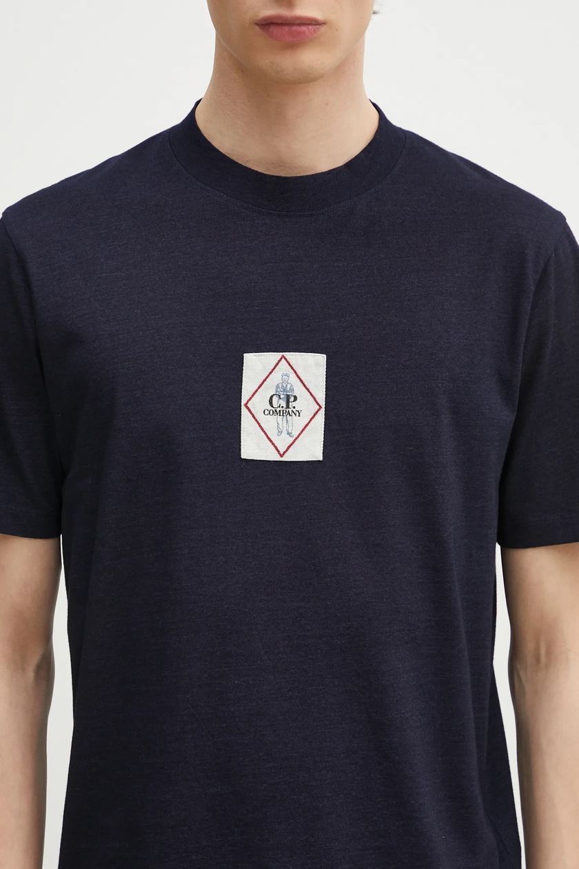Tシャツ・カットソー C.P. COMPANY Men T Shirts 18CMTS187A110056W D08 Blue C.P. Company cotton t-shirt men's navy blue color with an