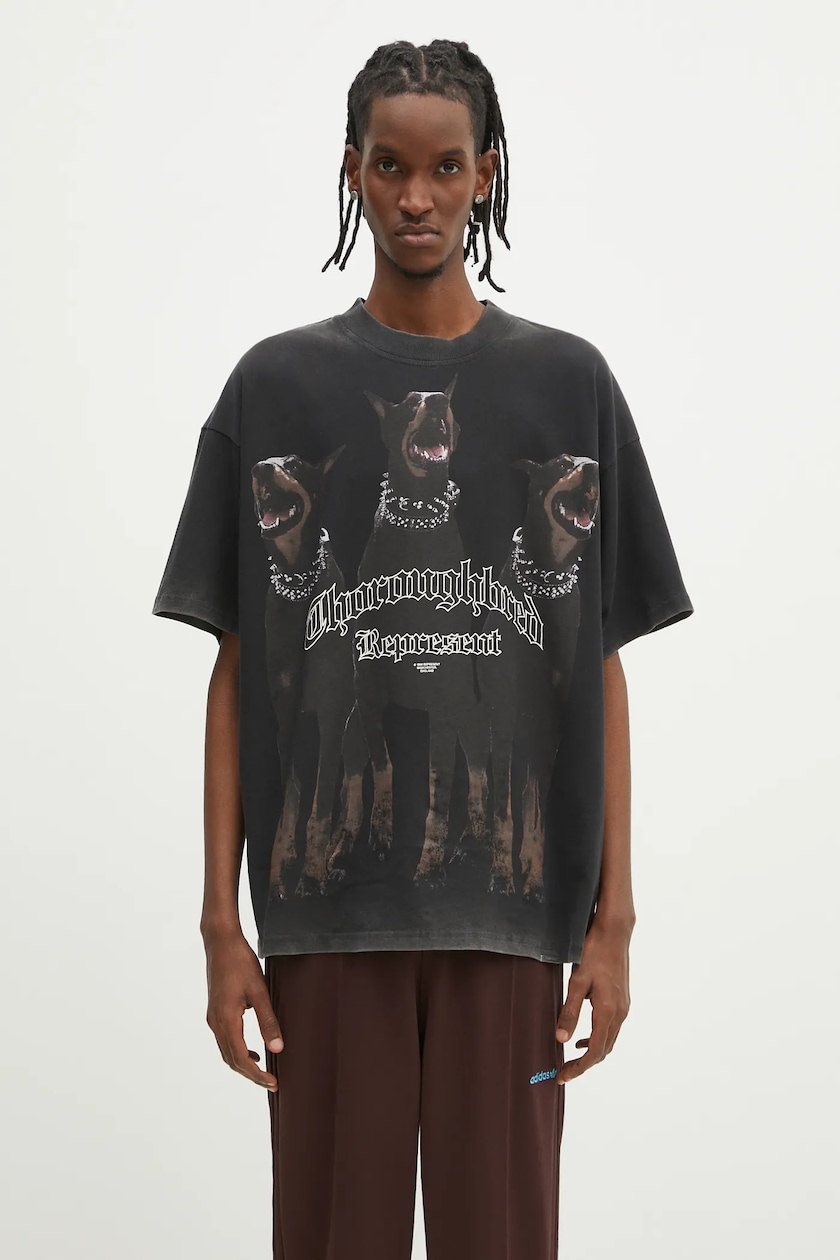 Represent cotton t-shirt Represent Owners Club men's black Represent cotton t-shirt Represent Owners Club men's black