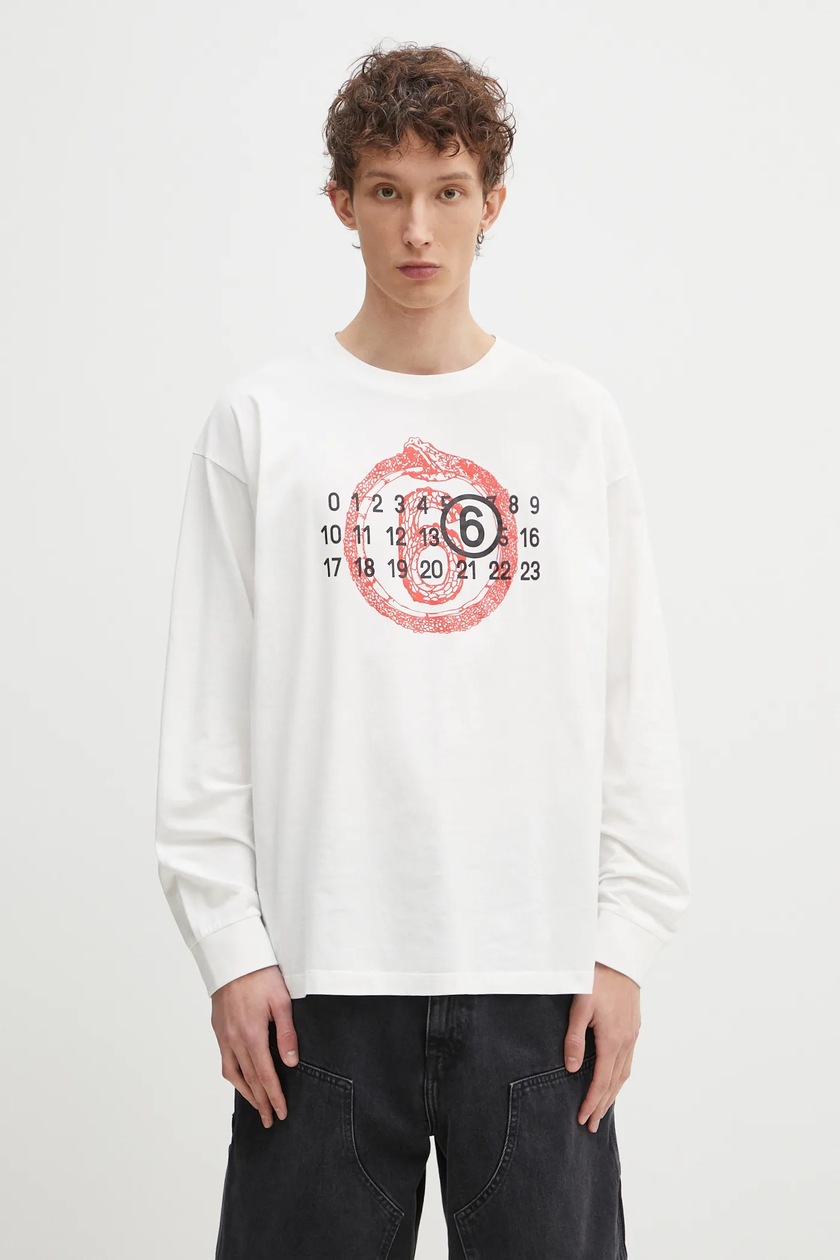 MM6◇長袖シャツ/40/コットン/WHT/無地/S62DL0041 MM6 Maison Margiela