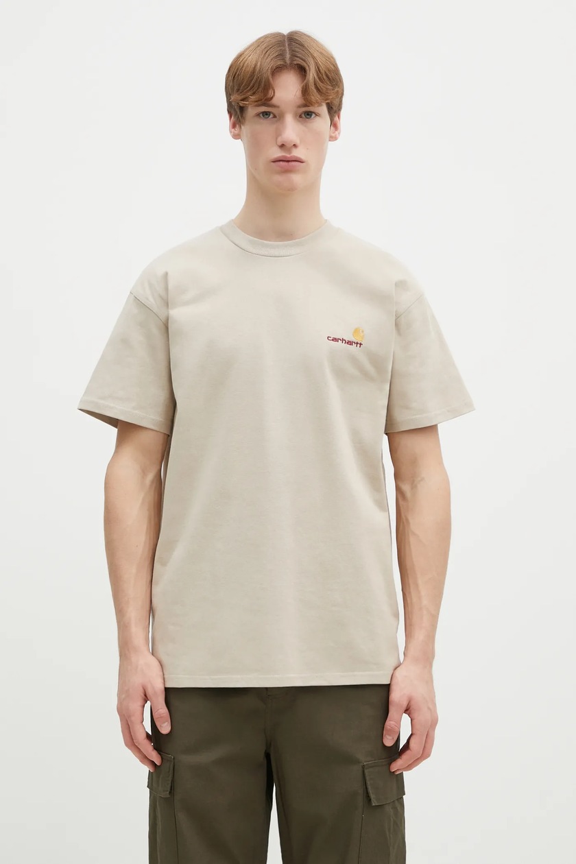 Tシャツ・カットソー FRED PERRY Men T-shirt Beige M1600 W50 Fred Perry Texture Front Knitted T-Shirt - Ecru K7642-S64