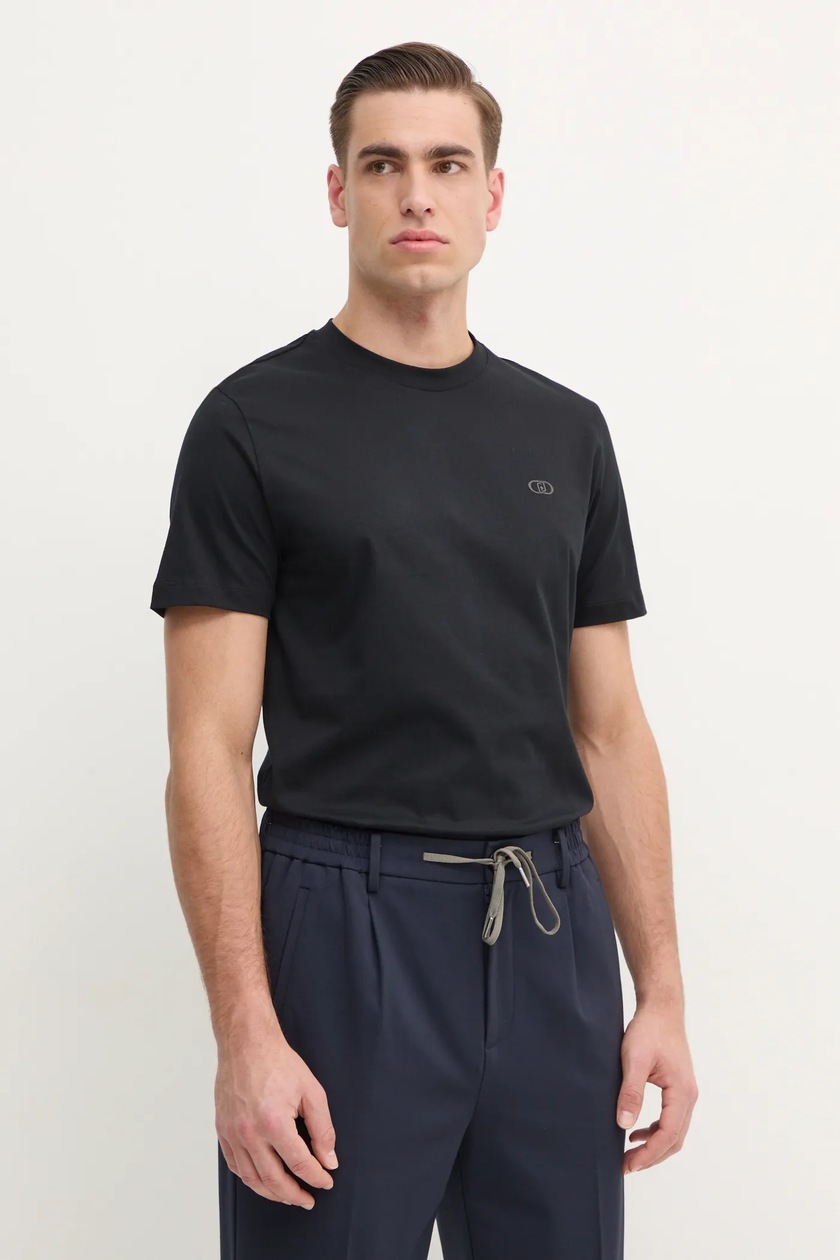Neil Barrett t-shirt in cotone Slim Dropped Shoulder Pierced