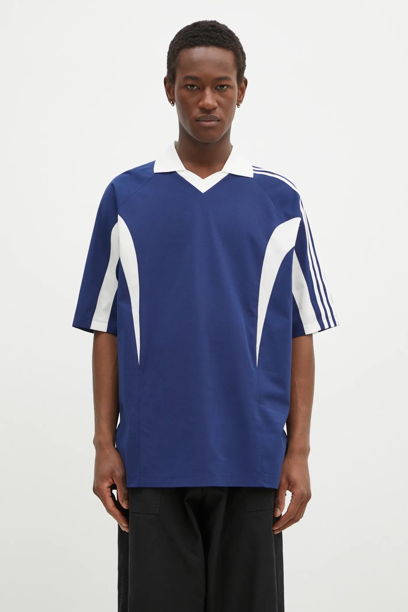 Y-3 t-shirt Cut Line Tee men's blue color smooth JM8338 at PRM US