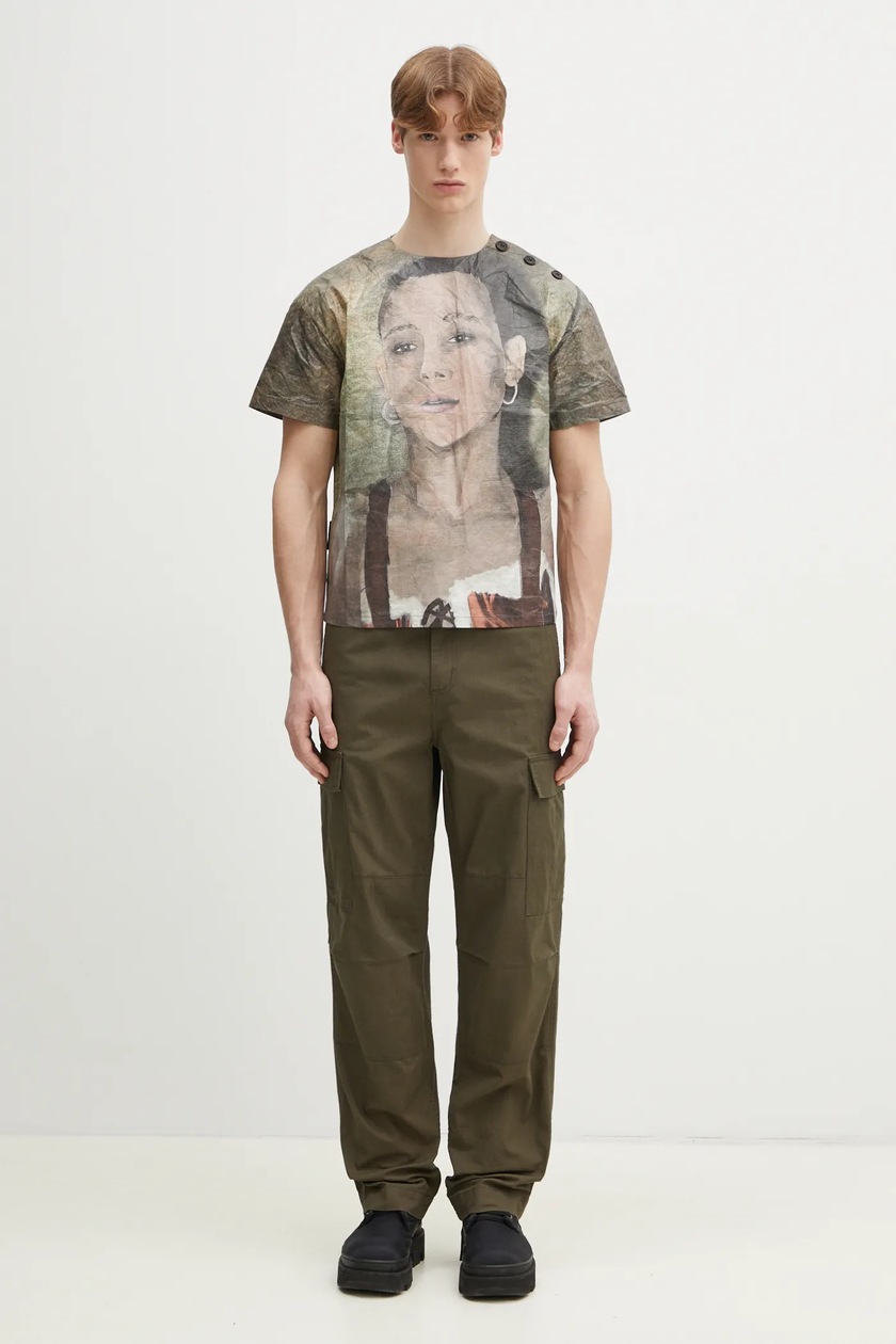 ◆ANDERSSON BELL◆ Unisex Remy Printed Tyvek T-Shirt atb1269 UNISEX REMY PRINTED TYVEK T-SHIRT atb1269u(BEIGE