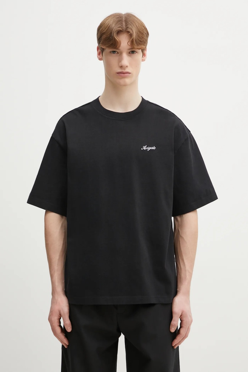 AXEL ARIGATO｜ (Honor T-Shirt (A1460005 BLACK)) Axel Arigato cotton t-shirt Honor T-Shirt men's black color