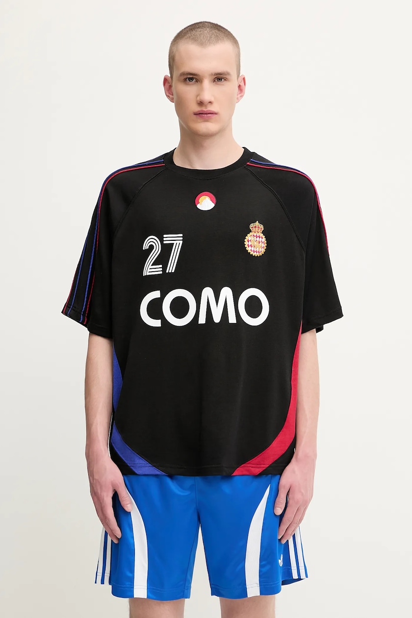 RHUDE RHSS25TT050122306 関税送料込 RHUDE t-shirt 27 Jersey black color patterned RHSS25TT03230