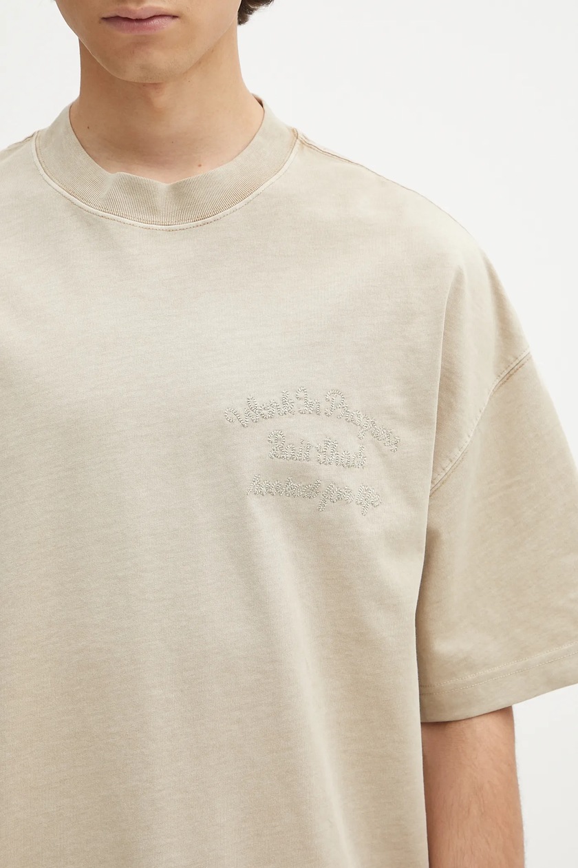 Tシャツ・カットソー CARHARTT WIP Men T-shirt Beige I034660 G1GD Carhartt WIP Bait Shack Men's Boxy T-Shirt Boxy Men's T