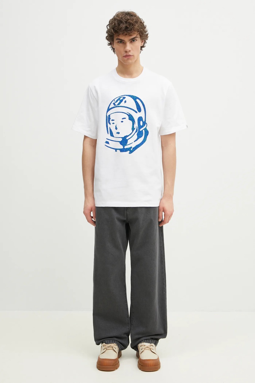 【BILLIONAIRE BOYS CLUB 】 Cracked Flock Print Astro T-Shirt Billionaire Boys Club cotton t-shirt Cracked Flock Print