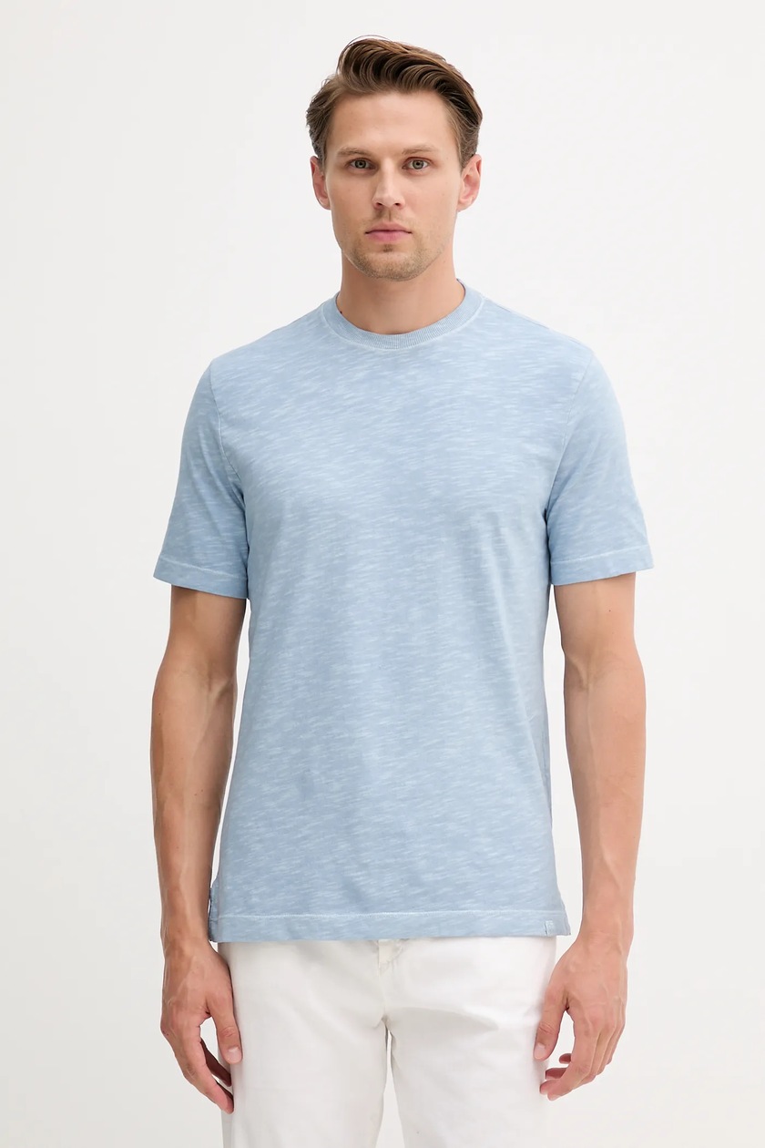 【DIESEL】NAVY BLUE T-BOXT-N15 T-SHIRT Diesel t-shirt bawełniany T-BOXT-N15 męski kolor niebieski