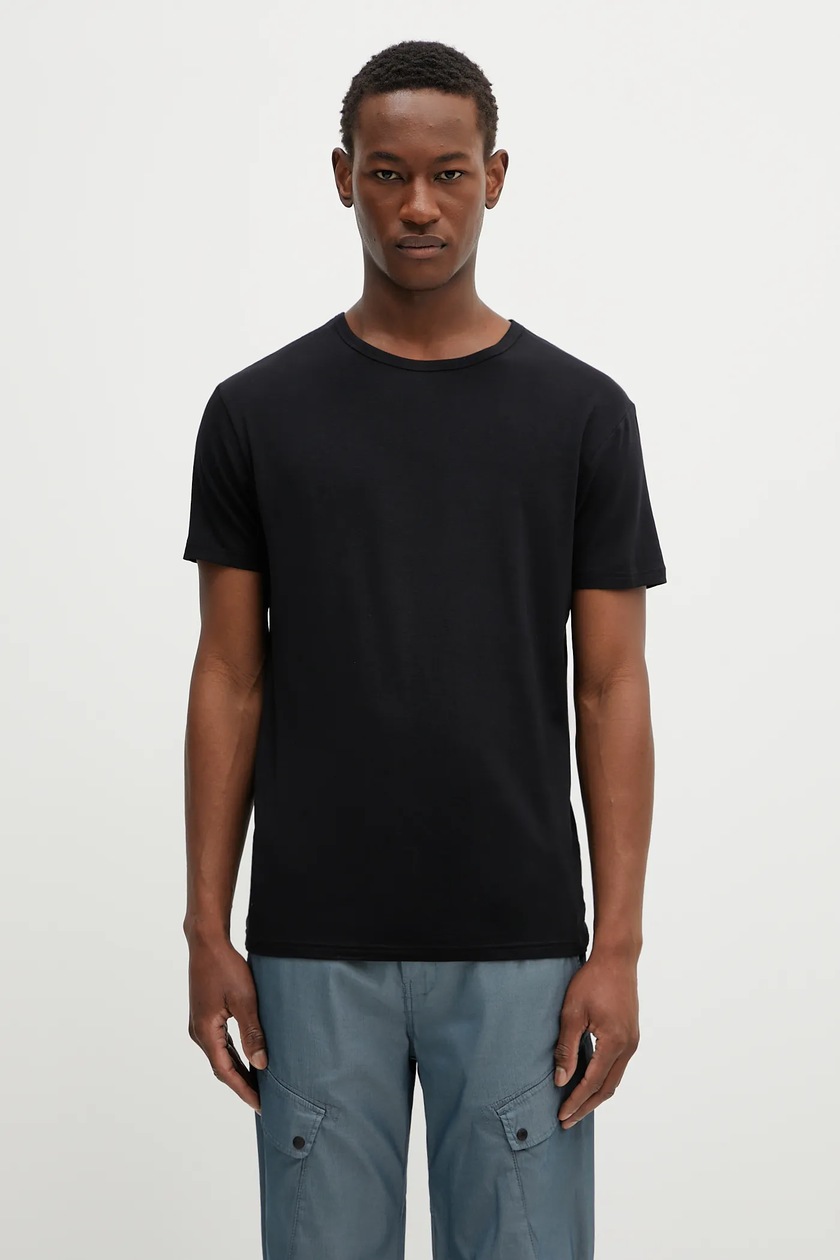Tシャツ・カットソー Malo SS25 Malo T-shirts and Polos Black (UXA183 F3L27E516) Han Swolo Men's Tee — Thicc Fit Apparel