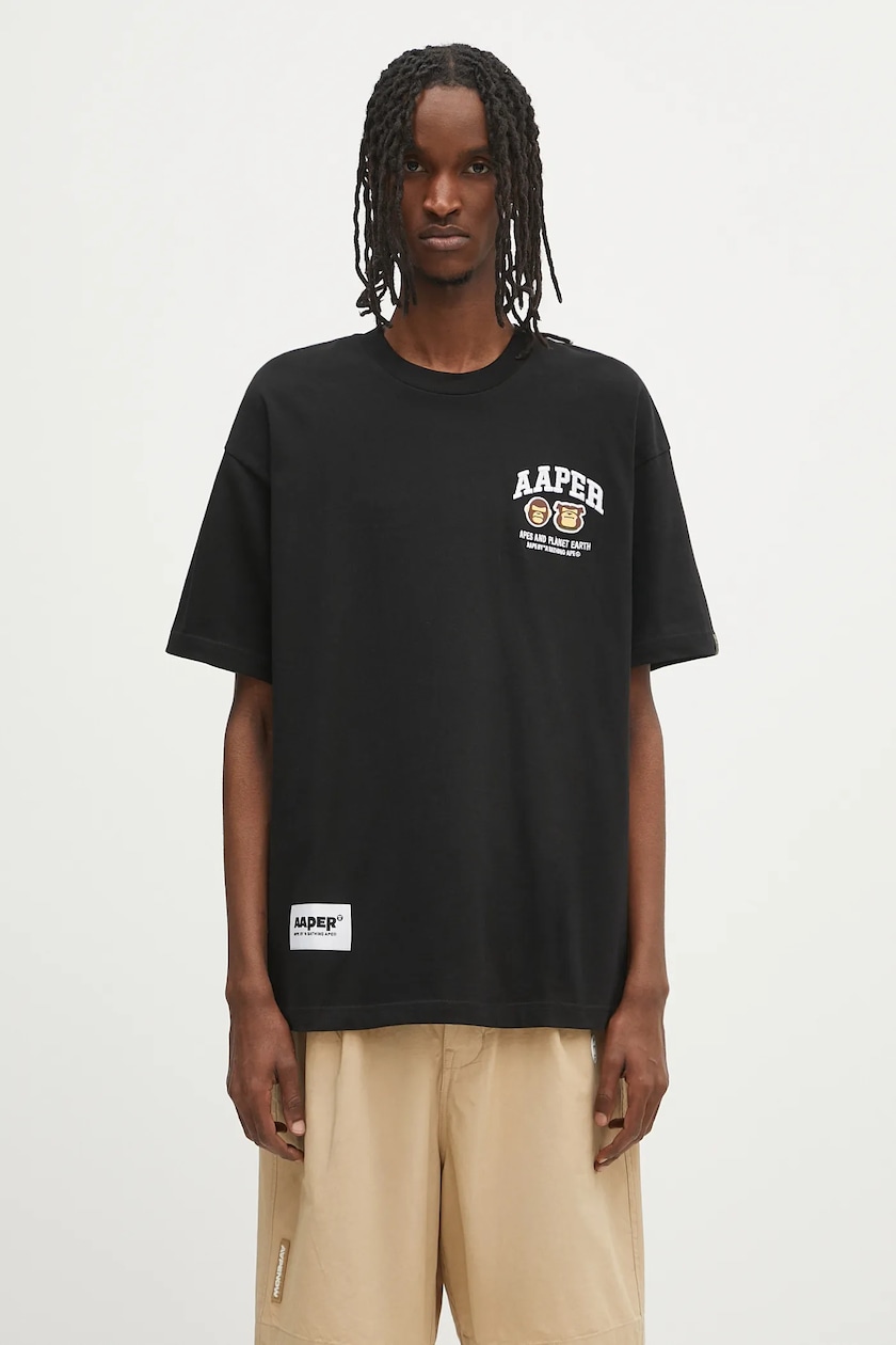 Rick Owens cotton t-shirt Level T men's black color with a Rick Owens cotton t-shirt Level T men's black color with a