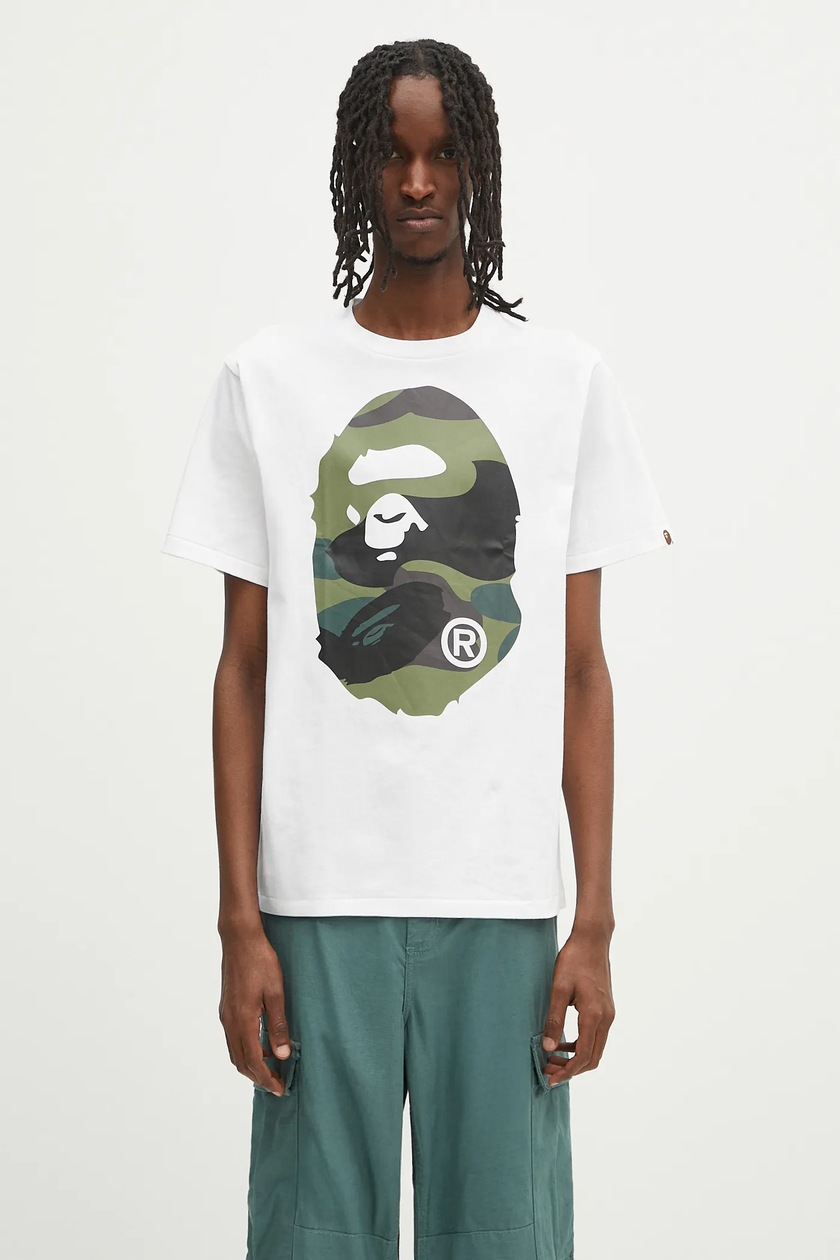 A Bathing Ape cotton t-shirt MILO ON APE HEAD TEE PRM EU
