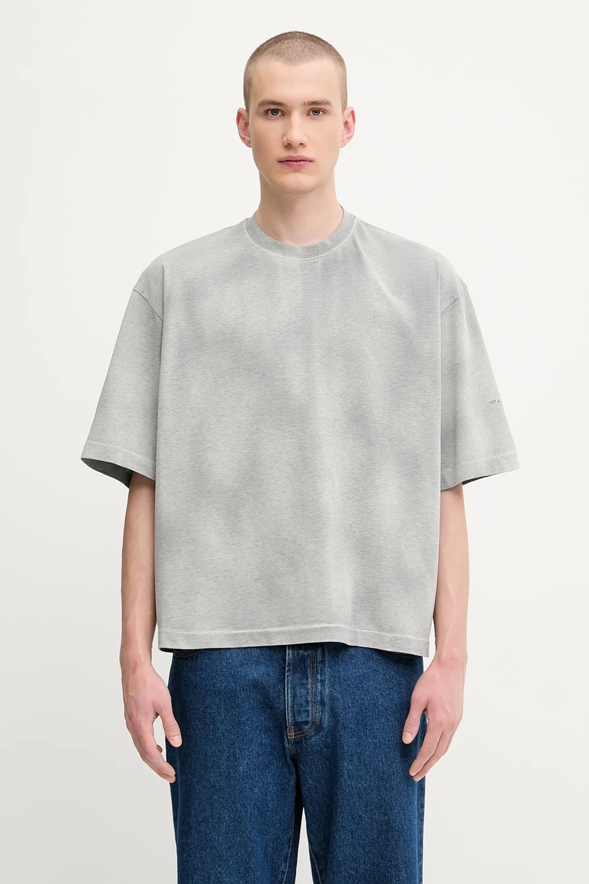 トップス AYK 1017 ALYX 9SM cotton t-shirt Oversized garment dye gray color