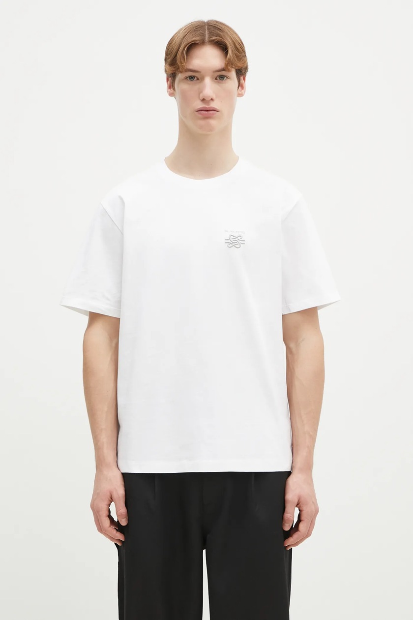 LACOSTE ホワイト Tシャツ US XL Lacoste logo-patch Cotton T-shirt | White | FARFETCH