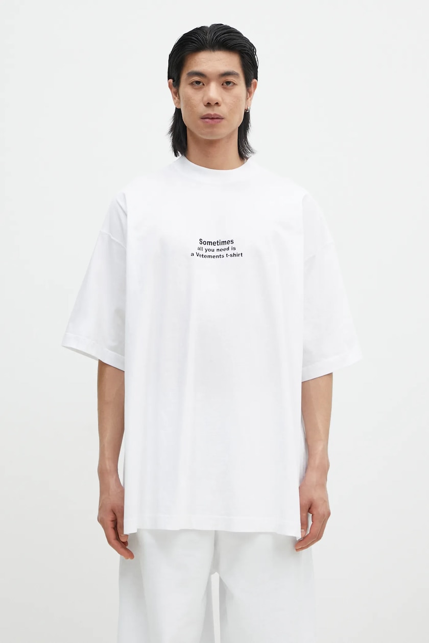 VETEMENTS cotton t-shirt All You Need Oversized PRM EU VETEMENTS cotton t-shirt All You Need Oversized PRM EU