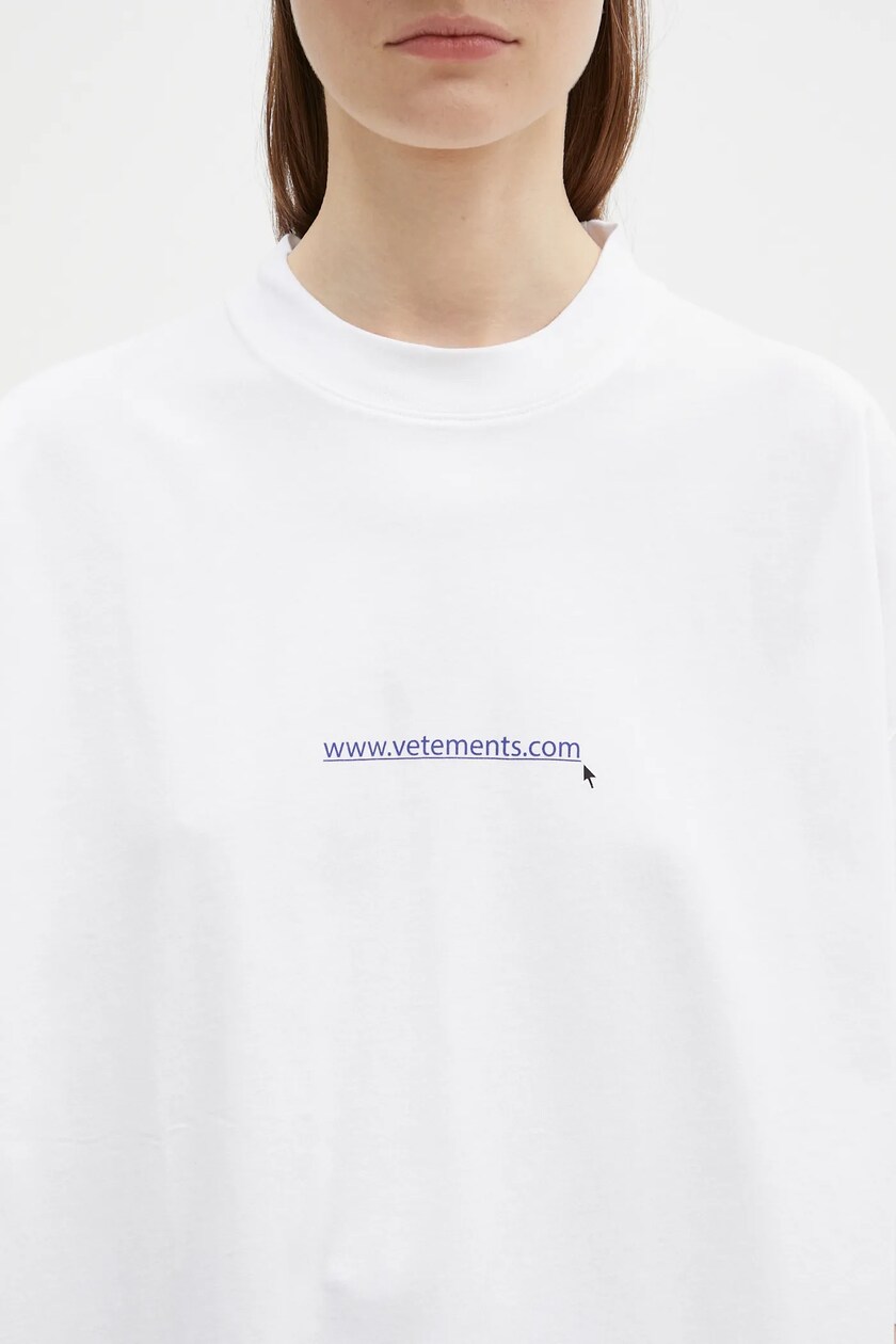 VETEMENTS cotton t-shirt Website Oversized PRM EU VETEMENTS cotton t-shirt Website Oversized PRM EU