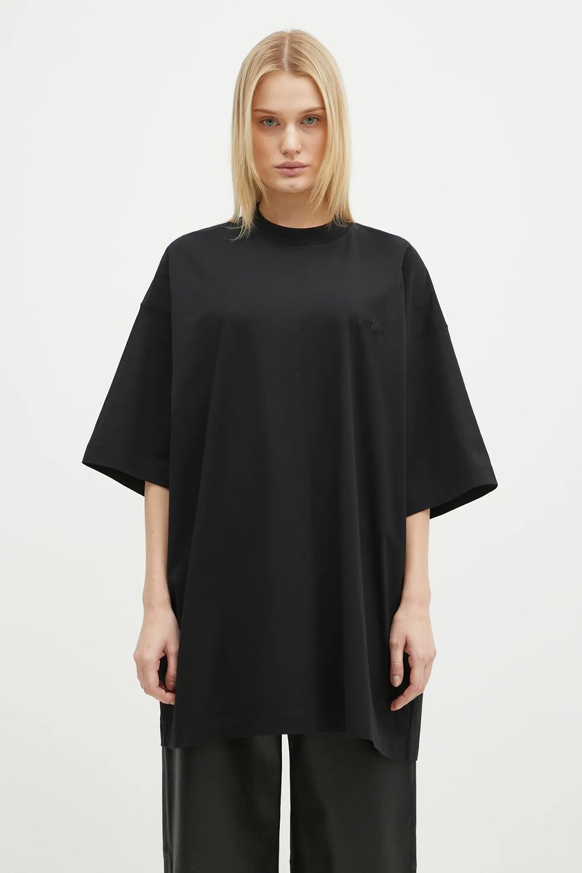 VETEMENTS cotton t-shirt Embroidered Logo Oversized PRM EU VETEMENTS cotton t-shirt Embroidered Logo Oversized PRM EU