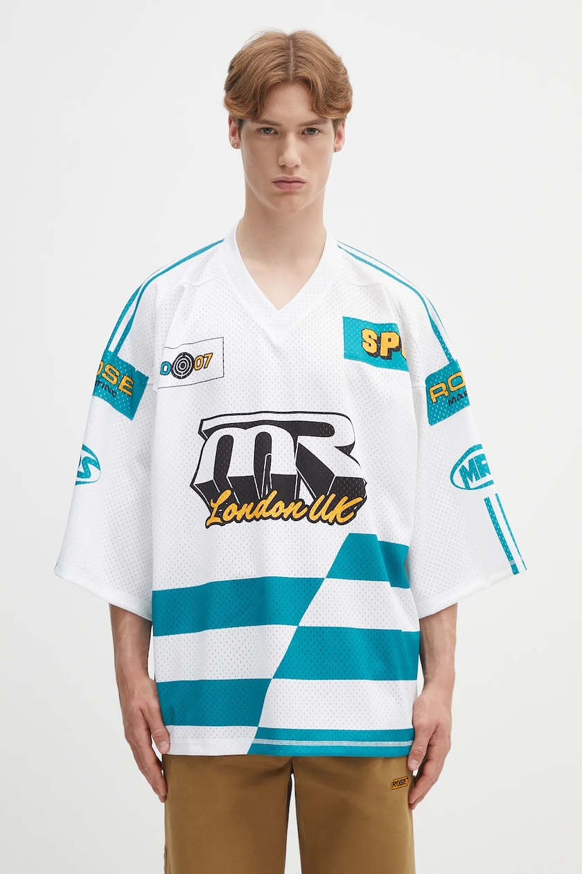 Martine Rose t-shirt Oversized Football white color patterned Martine Rose t-shirt Oversized Football white color patterned