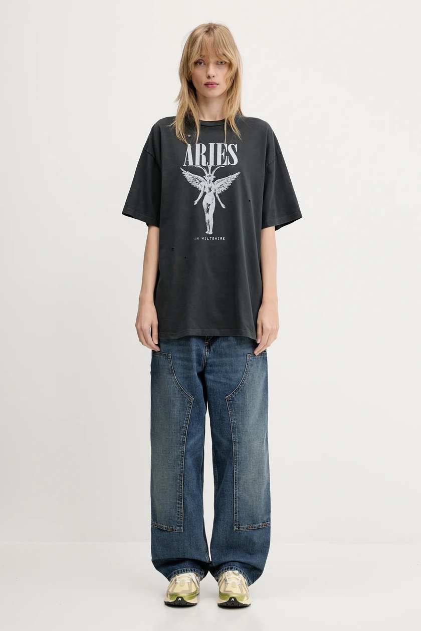 Aries cotton t-shirt Destroyed Nirvana SS Tee PRM EU
