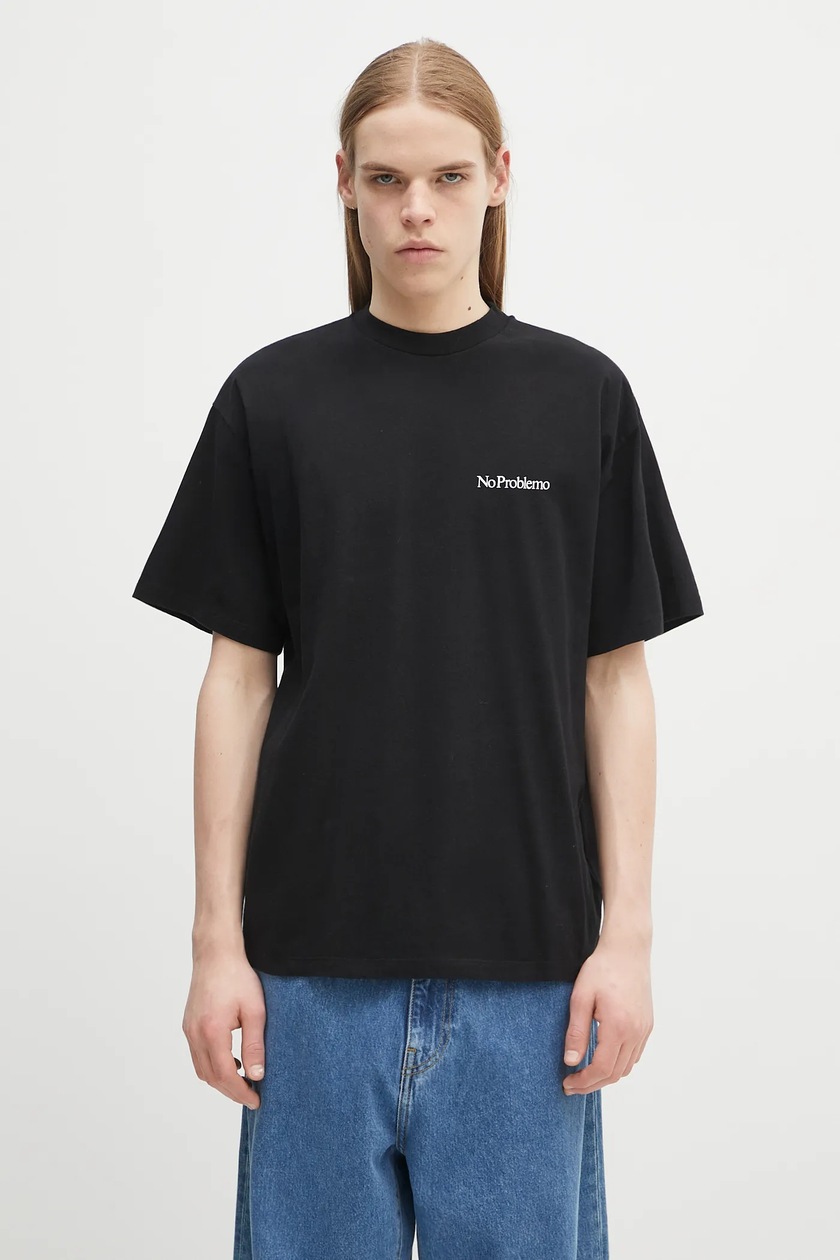 Rick Owens cotton t-shirt black color at PRM US