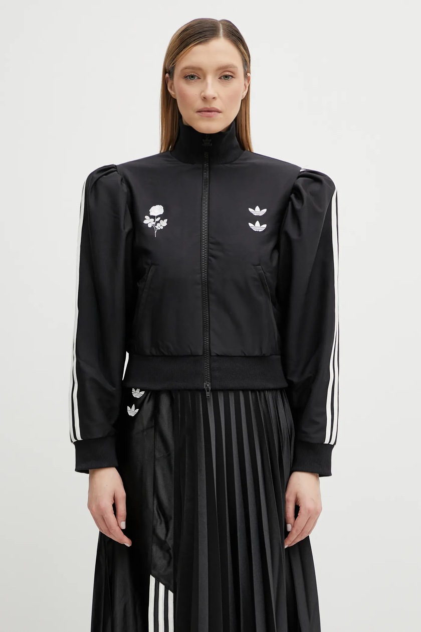 adidas sweatshirt Python Allover Print Track Jacket women's black