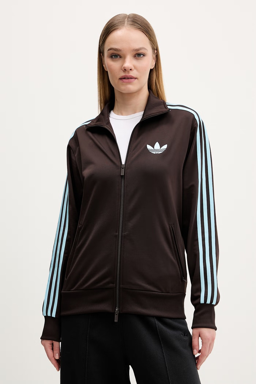 Кофта adidas Originals Tailored Tt цвет коричневый с аппликацией