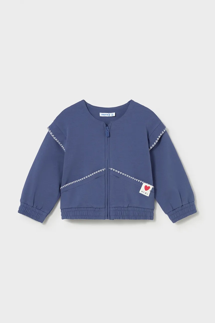Adidas кофта на замке для детей с хлопком коричневая KZ0133